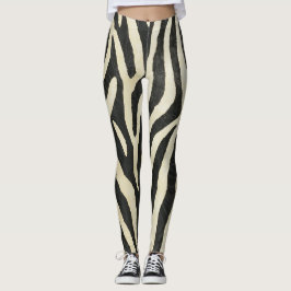 Animalier nahtlose Textur zebra Stil Leggings