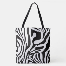 Animalier schwarz-weiß Zebra Stil Tasche