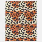 Animalisches Modedesign, wilde Geparden Fleecedecke (Vorderseite)