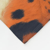 Animalisches Modedesign, wilde Geparden Fleecedecke (Ecke)
