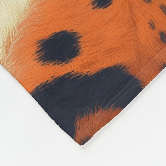 Animalisches Modedesign, wilde Geparden Fleecedecke (Ecke)