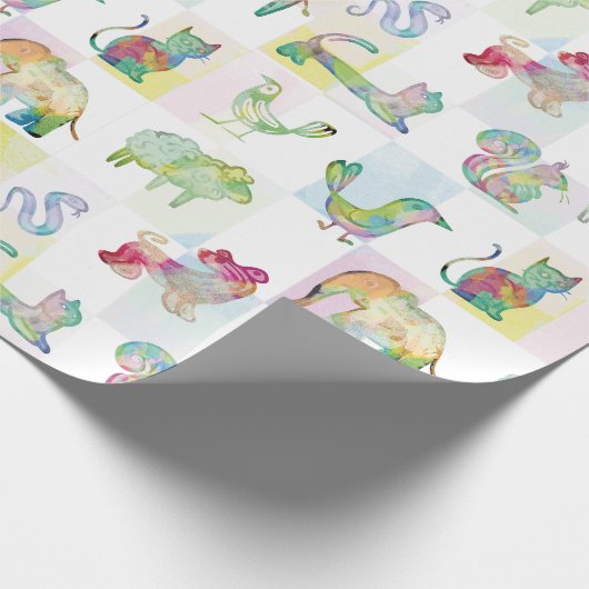 Animalitos Amigables Geschenkpapier (Ecke)