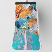 AnimalMix_Bear_002 Golf Headcover (Rotieren 90)