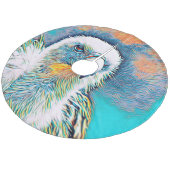 AnimalMix_Bird_028 Fleece Weihnachtsbaumdecke (Schrägansicht)