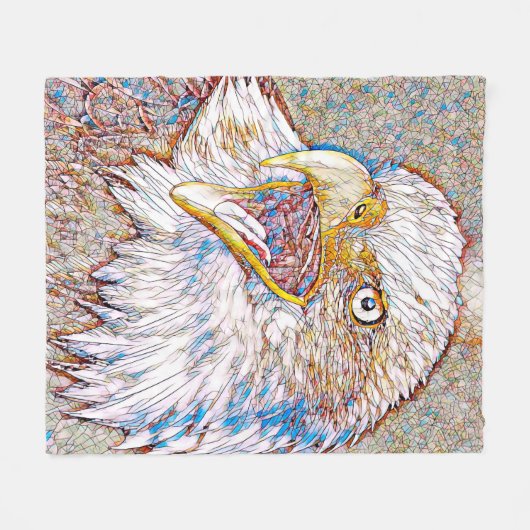 AnimalMix_Bird_043 Fleecedecke (Vorderseite (Horizontal))