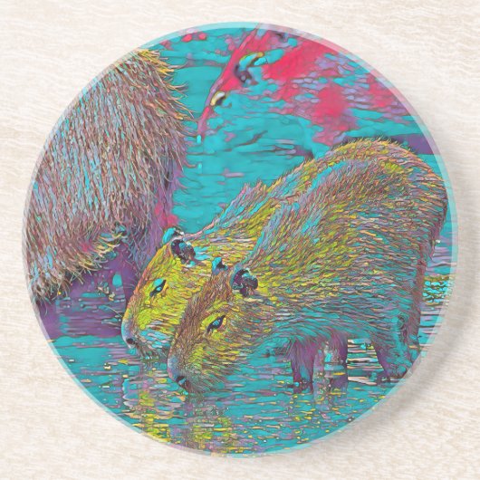AnimalMix_Capybara_005 Getränkeuntersetzer (Vorne)