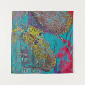 AnimalMix_Capybara_005 Wandteppich (Vorderseite (Horizontal))