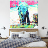 AnimalMix_Elephant_002 Leinwanddruck (Insitu (Schlafzimmer))