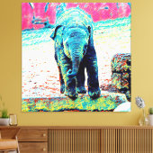 AnimalMix_Elephant_002 Leinwanddruck (Insitu (Wohnzimmer))