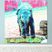 AnimalMix_Elephant_002 Leinwanddruck (Insitu (Holzboden))
