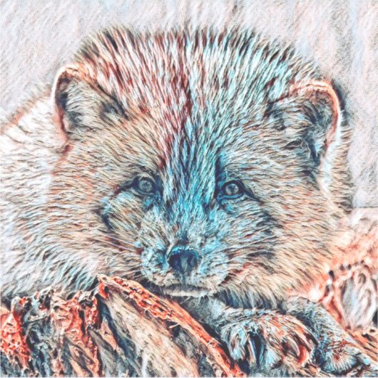 AnimalMix_Fox_009 Aufkleber (Vorderseite)