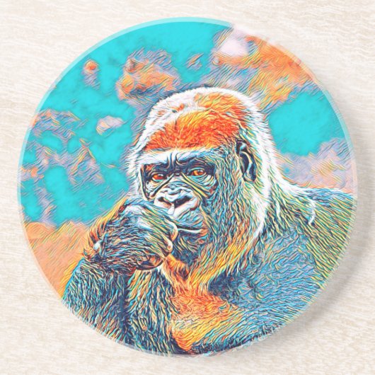 AnimalMix_Gorilla_001 Getränkeuntersetzer (Vorne)