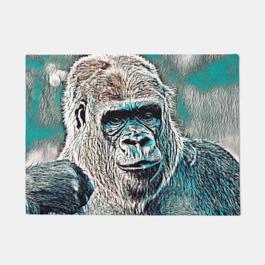 AnimalMix_Gorilla_008 Fußmatte (Vorderseite)
