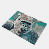 AnimalMix_Gorilla_008 Fußmatte (Schrägansicht)