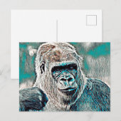 AnimalMix_Gorilla_008 Postkarte (Vorne/Hinten)