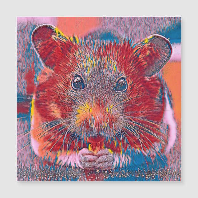 AnimalMix_Hamster_002 Magnetkarte (Vorderseite)