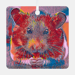 AnimalMix_Hamster_002 Ornament Aus Metall