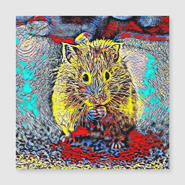 AnimalMix_Hamster_004 Magnetkarte (Vorderseite)