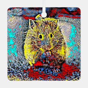 AnimalMix_Hamster_004 Ornament Aus Metall