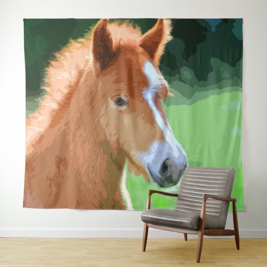 AnimalMix_Horse_013 Wandteppich (Beispiel (Horizontal))