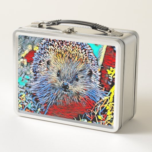 AnimalMix_Igel_002 Metall Brotdose (Vorderseite)