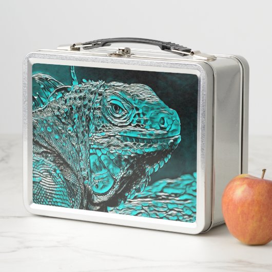 AnimalMix_Iguana_001 Metall Brotdose (Beispiel)