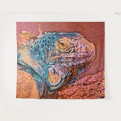 AnimalMix_Iguana_004 Wandteppich (Vorderseite (Horizontal))