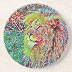 AnimalMix_Lion_014 Getränkeuntersetzer