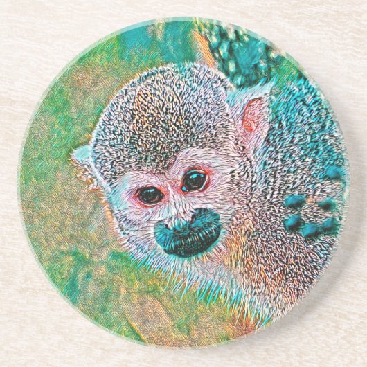 AnimalMix_Monkey_010 Getränkeuntersetzer (Vorne)