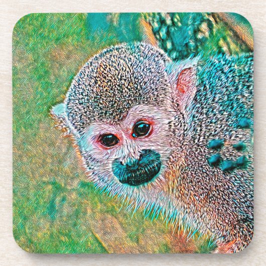 AnimalMix_Monkey_010 Getränkeuntersetzer (Vorderseite)