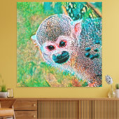 AnimalMix_Monkey_010 Leinwanddruck (Insitu (Wohnzimmer))