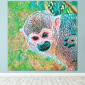 AnimalMix_Monkey_010 Leinwanddruck (Insitu (Holzboden))