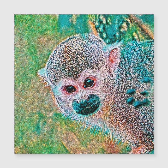 AnimalMix_Monkey_010 Magnetkarte (Vorderseite)