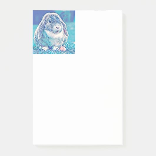 AnimalMix_Rabbit_001 Post-it Klebezettel (Vorderseite)