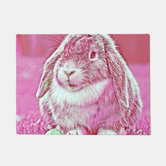 AnimalMix_Rabbit_002 Fußmatte (Vorderseite)