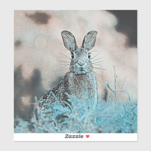 AnimalMix_Rabbit_024 Aufkleber (Blatt)