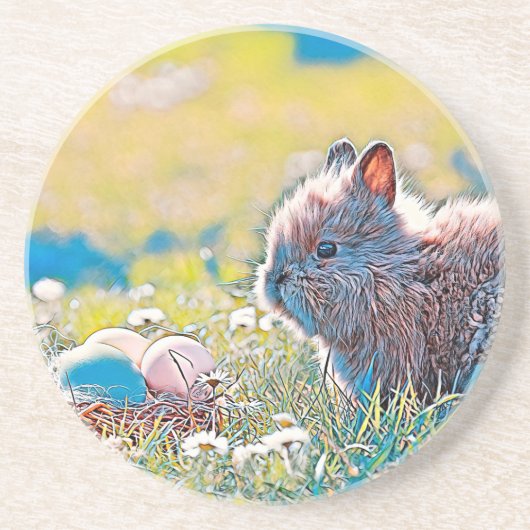 AnimalMix_Rabbit_037 Getränkeuntersetzer (Vorne)
