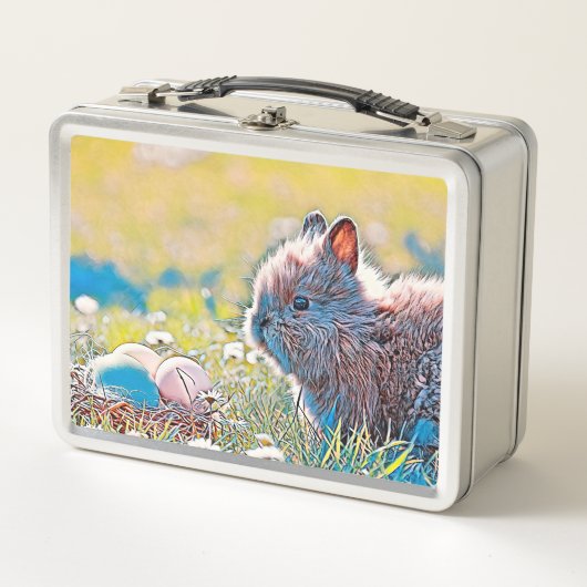 AnimalMix_Rabbit_037 Metall Brotdose (Vorderseite)