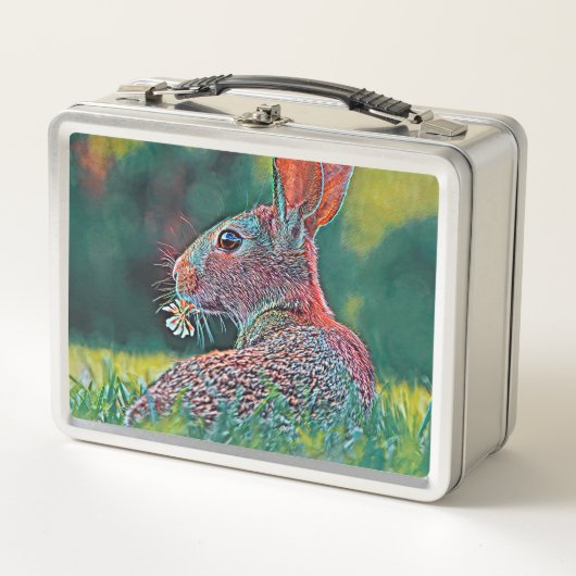 AnimalMix_Rabbit_048 Metall Brotdose (Vorderseite)