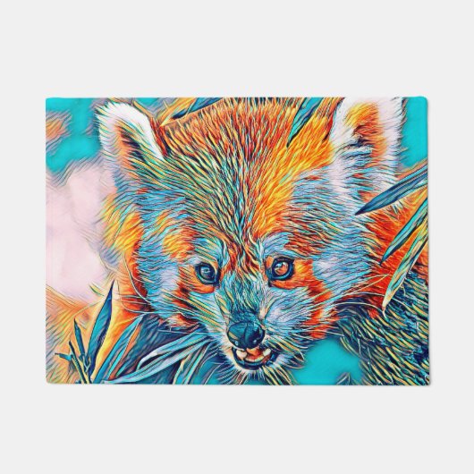AnimalMix_RedPanda_001 Fußmatte (Vorderseite)