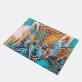 AnimalMix_RedPanda_001 Fußmatte (Schrägansicht)