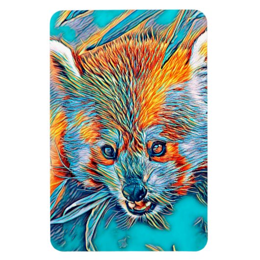 AnimalMix_RedPanda_001 Magnet (Vertikal)