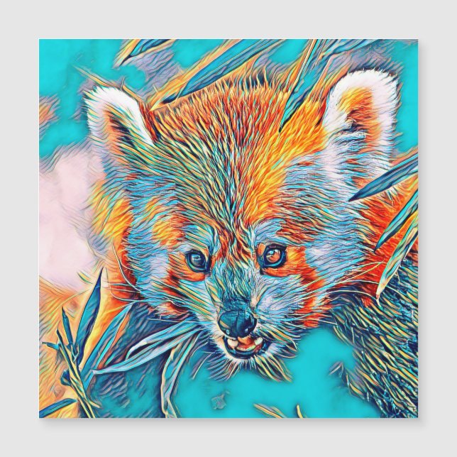 AnimalMix_RedPanda_001 Magnetkarte (Vorderseite)