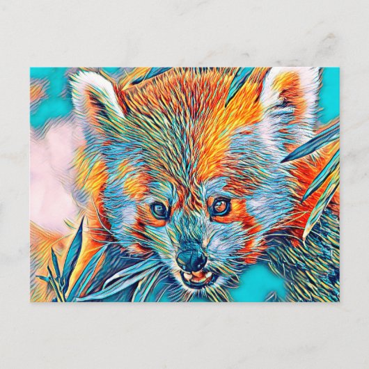 AnimalMix_RedPanda_001 Postkarte (Vorderseite)