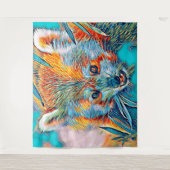 AnimalMix_RedPanda_001 Wandteppich (Vorderseite)