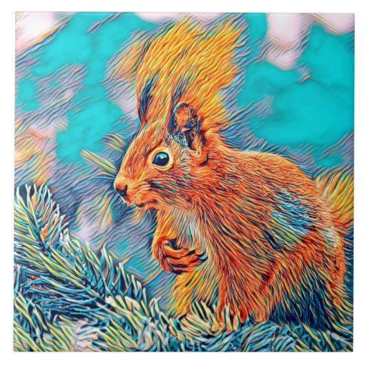 AnimalMix_Squirrel_001_by_JAMColors Fliese (Vorderseite)