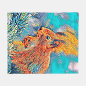 AnimalMix_Squirrel_001 Fleecedecke (Vorderseite (Horizontal))