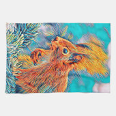 AnimalMix_Squirrel_001 Geschirrtuch (Horizontal)