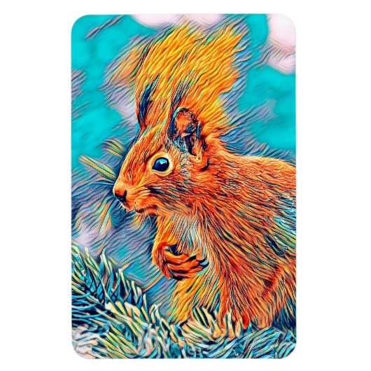 AnimalMix_Squirrel_001 Magnet (Vertikal)