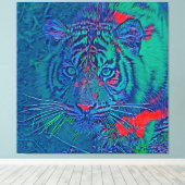 AnimalMix_Tiger_043 Leinwanddruck (Insitu (Holzboden))